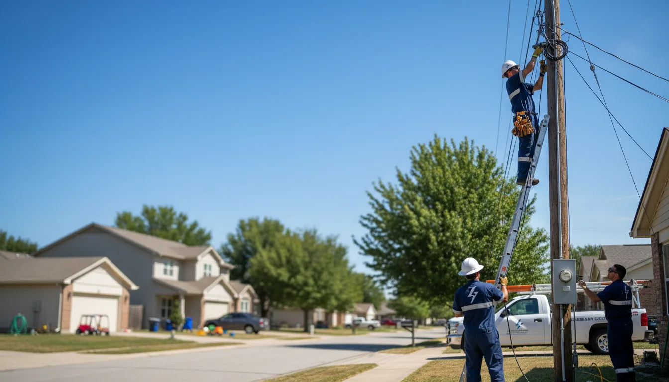 Residential electrician providing installation services in Big Sandy, TX
